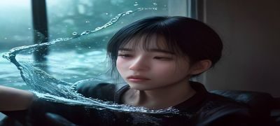 鲤鱼乡传统竹编工坊内，老艺人专注编织竹篮，周围摆满各式竹制品，光线昏黄有手工温度