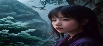 鲤鱼乡高端院落民宿庭院，青砖围墙内种满竹子与山茶花，石板小径通向木门，极具东方意境